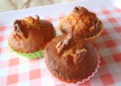 胡桃とキャラメルのマフィン