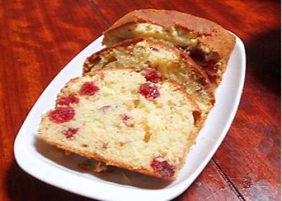 チェリーとアーモンドのパウンドケーキ