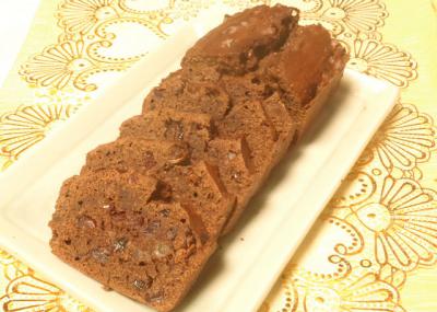 チョコとフルーツパウンドケーキ