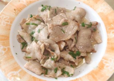 豚バラ肉とネギのさっぱり焼き