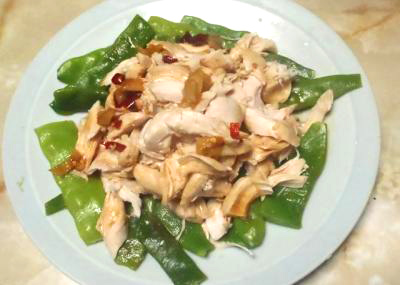 ささみといんげんの蒸し煮