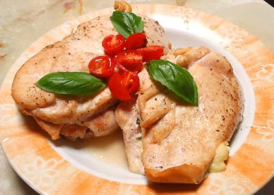 鶏のバジルチキンステーキ
