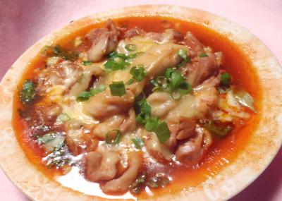 チーズ乗せ中華風チキン