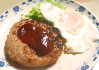 水切りなしのハンバーグ