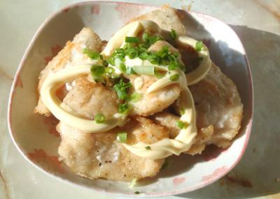 鶏モモの辛子マヨネーズソテー