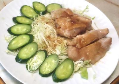 鶏モモのにんにくバター焼き