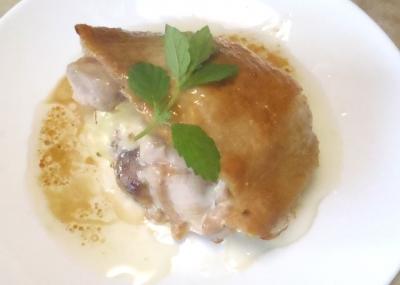 鶏モモのチーズ挟み焼き