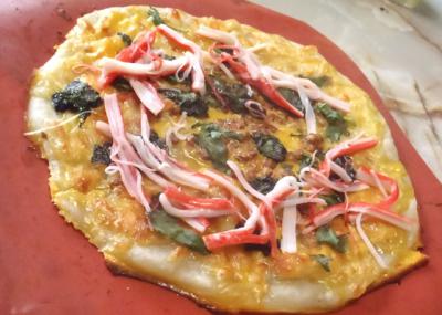 納豆のポテトピザ