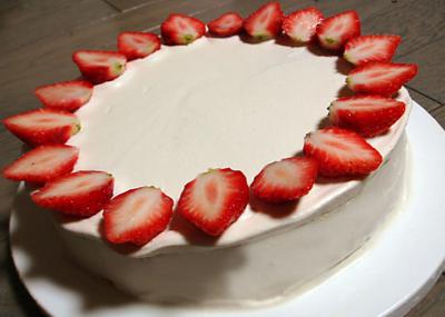 紅茶のデコケーキ