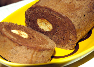 チョコバナナロール