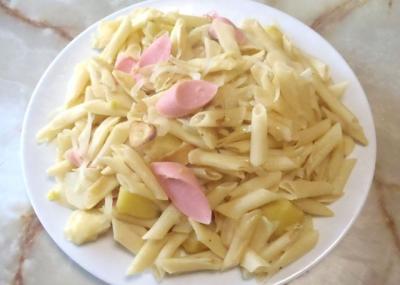 じゃが玉のマカロニ炒め