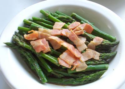 アスパラのベーコンドレッシング