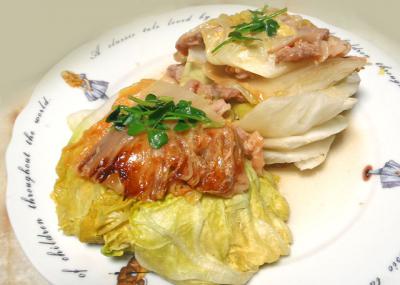 豚肉と白菜の重ね蒸し