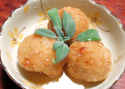 馬鈴薯団子の和風あんかけ