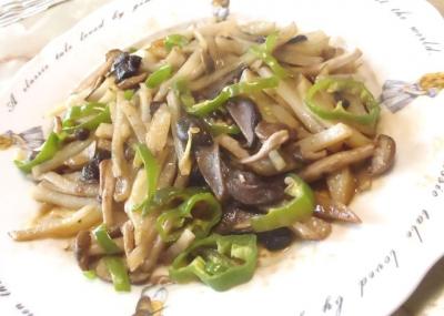 いもとキノコのレンジ蒸し