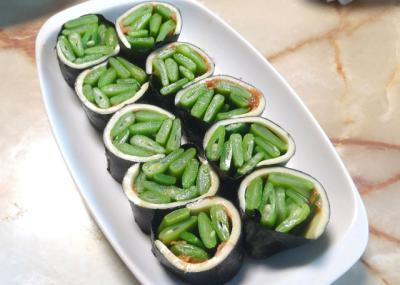 いんげん豆の海苔巻き