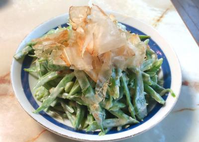 いんげんの梅マヨ和え