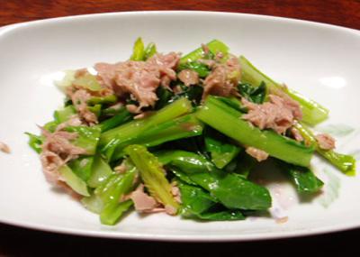 小松菜のツナ和え