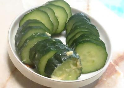 きゅうりの辛し漬け