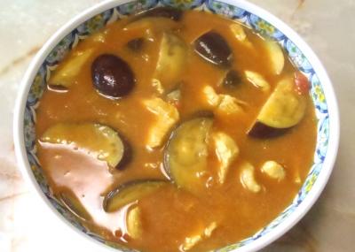 ナスのスープカレー