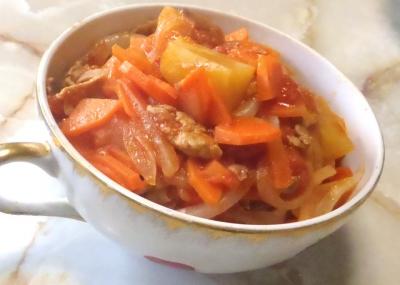 トマト肉じゃが