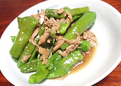 ししとうとツナの炒め煮