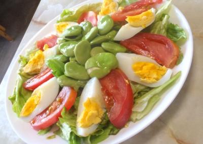 そら豆のレモドレサラダ