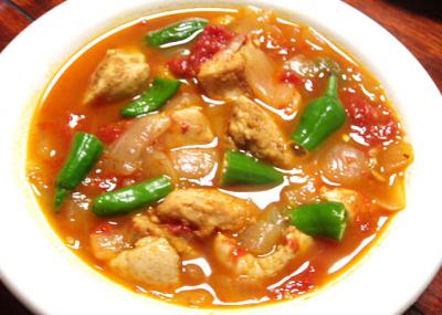 トマトたっぷりチキンシチュー