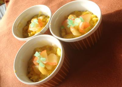 りんご乗せスイートポテト