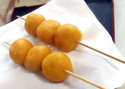 かぼちゃの串団子