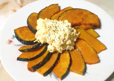 南瓜のたたき・タルタル風