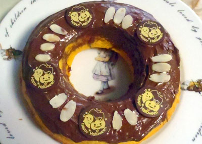 かぼちゃとチョコのリングケーキ