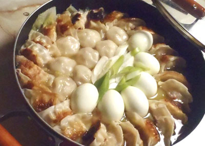 餃子のピリ辛鍋