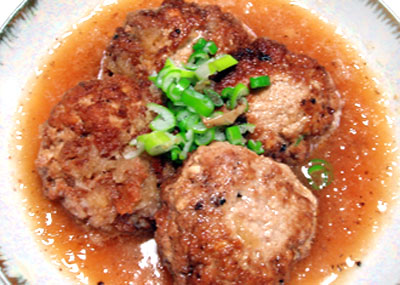 豆腐ハンバーグのおろし煮