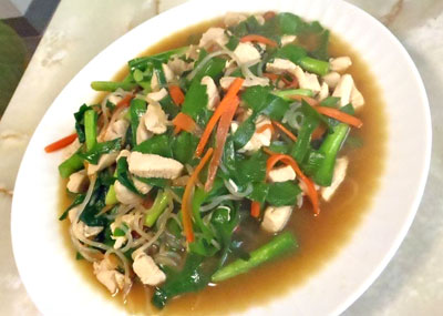 にらと白滝の中華風炒め