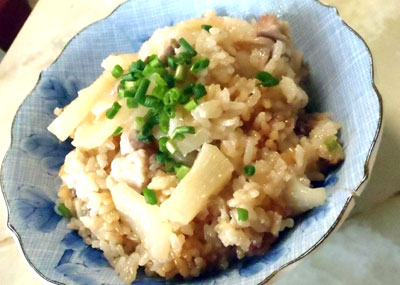 豚大根の炊き込みご飯