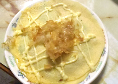 ほうれん草のお好み焼き