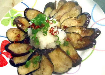 なすのポン酢おろし