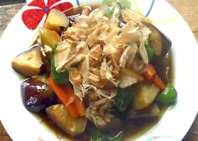 なすと野菜の煮浸し