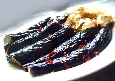 揚げナスのおかかポン酢