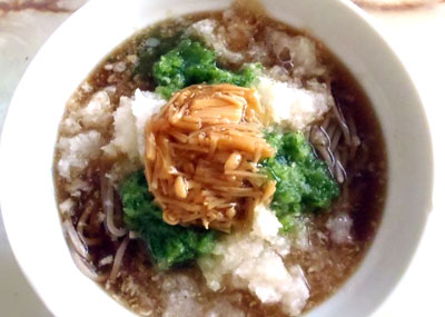 二色おろしの冷蕎麦