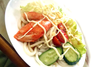 サラダうどん