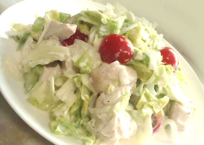 鶏とキャベツのマヨサラダ
