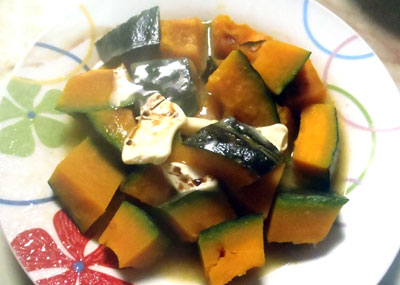 かぼちゃのバター醤油