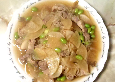 豚バラ大根の炒め煮