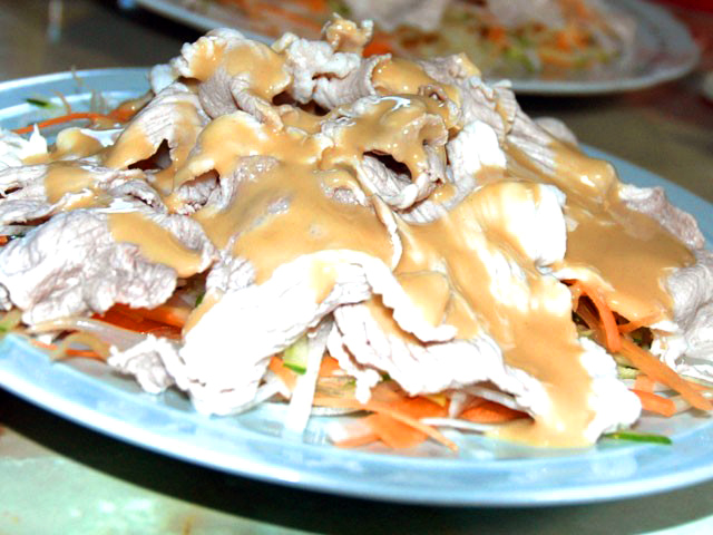 豚しゃぶのゴマサラダ