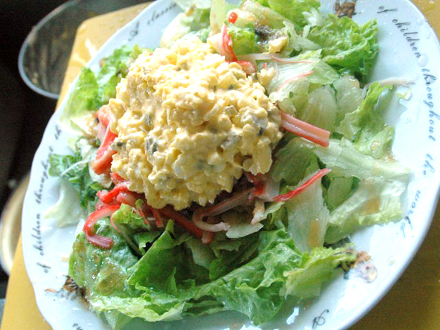 レタスとタルタルのサラダ