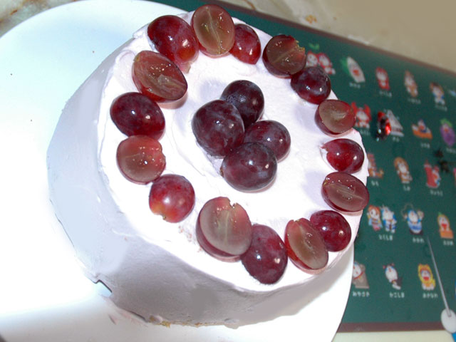 ブドウのシフォン