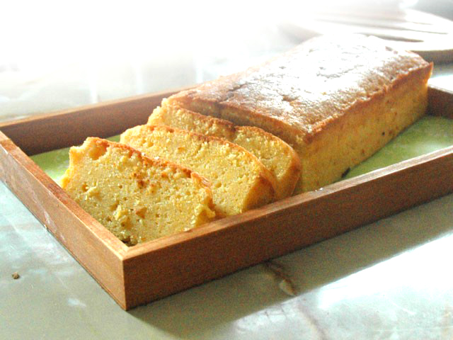 オレンジのパウンドケーキ