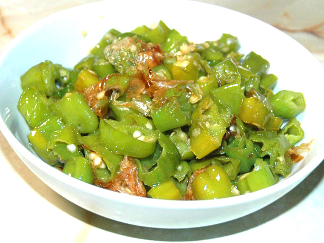 ししとうとオカカの油炒め